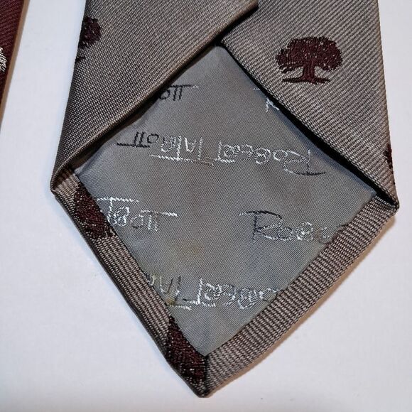 Robert Talbott Made In‎ England Silk Neckties Lot of 3 Red Blue Gray Tree Dacron - Picture 7 of 11